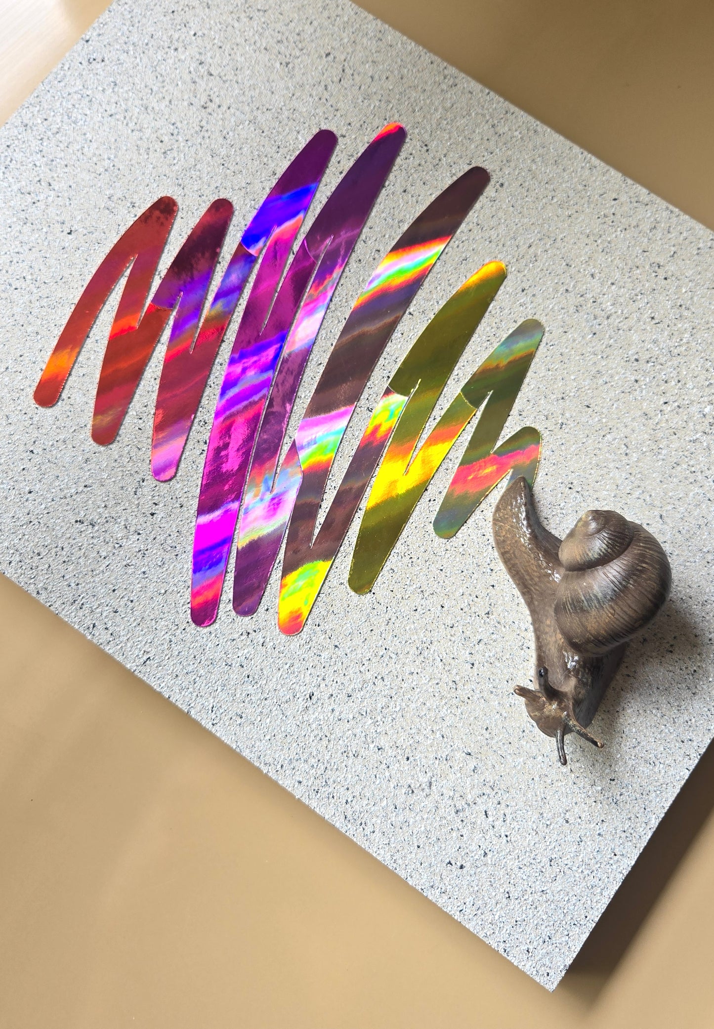 Snail Trail "Scribble" in Red Rainbow