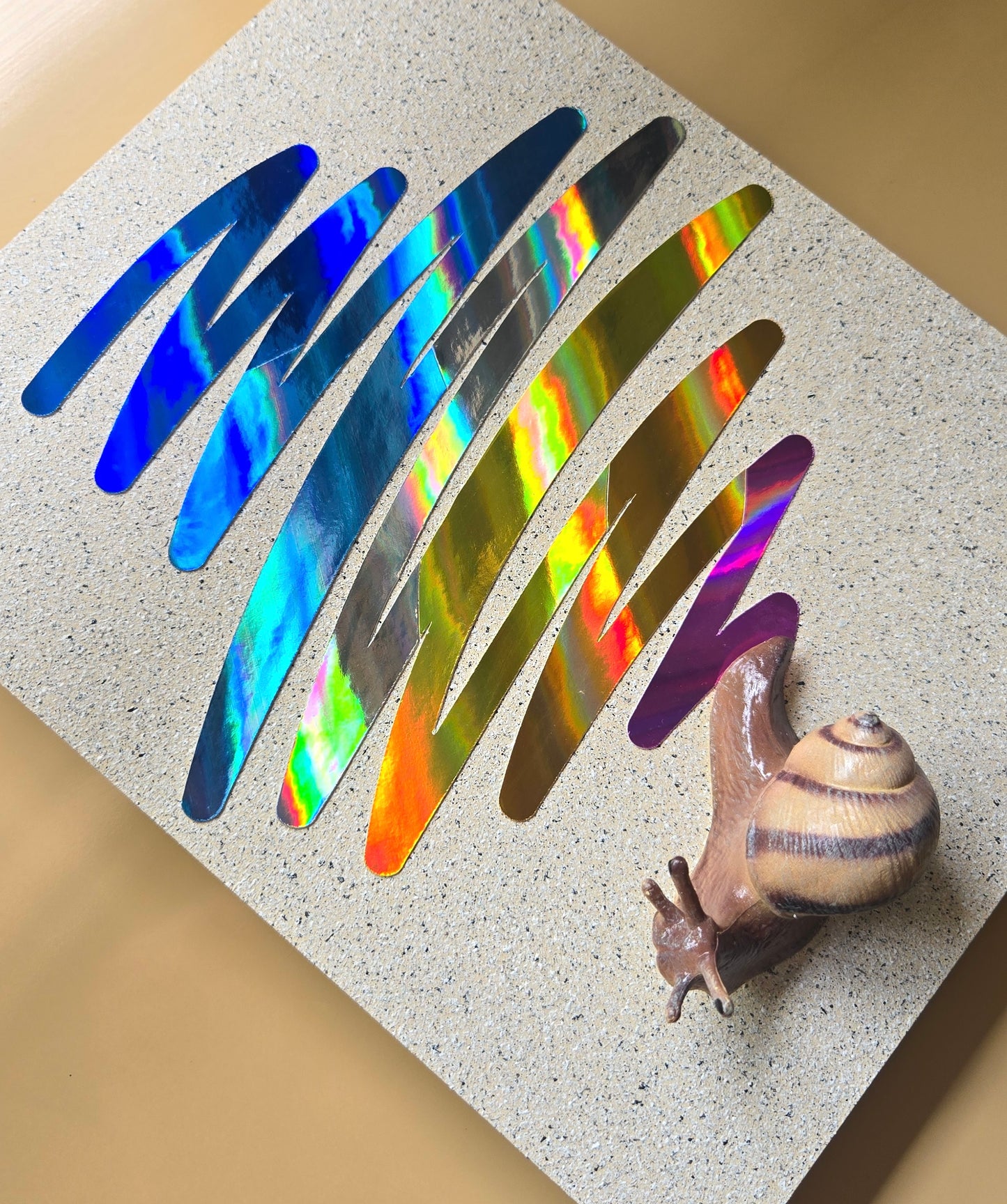 Snail Trail "Scribble" in Blue Rainbow