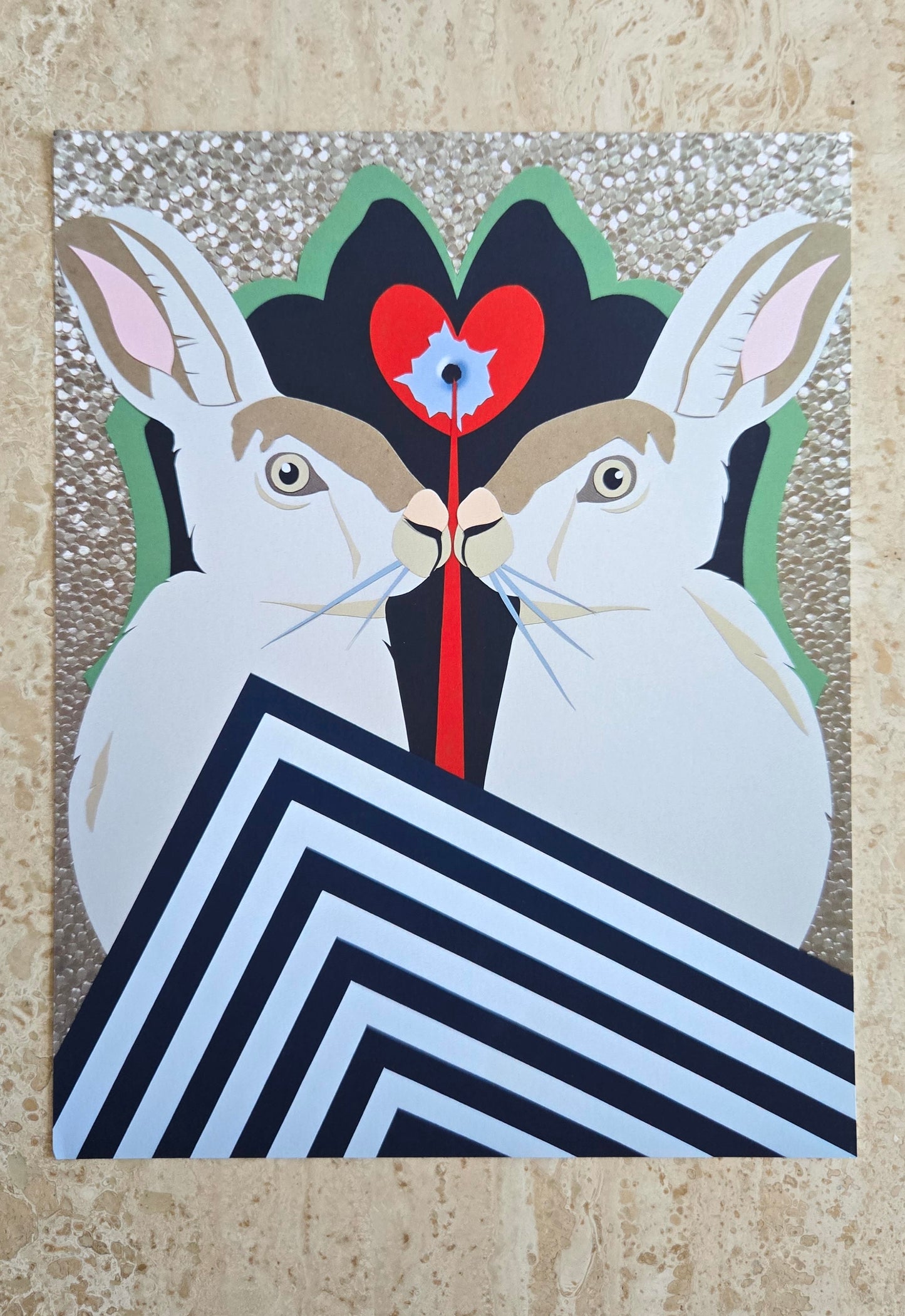 Split Symmetry Framed Print