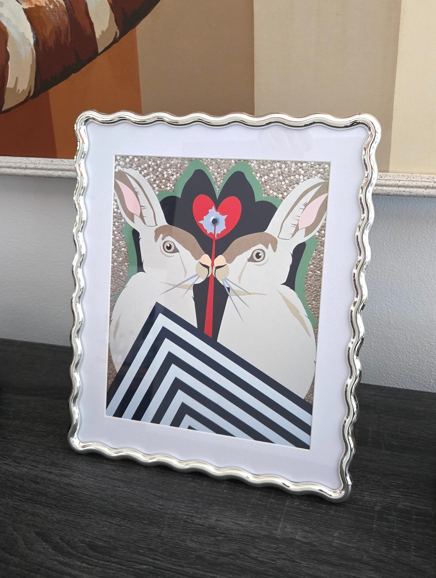 Split Symmetry Framed Print