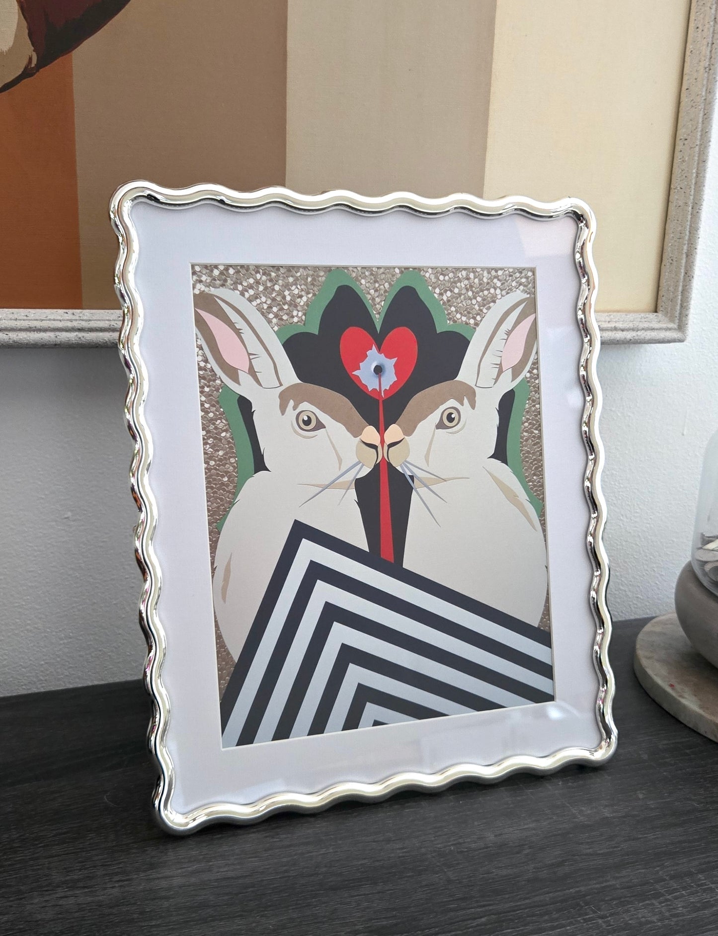 Split Symmetry Framed Print