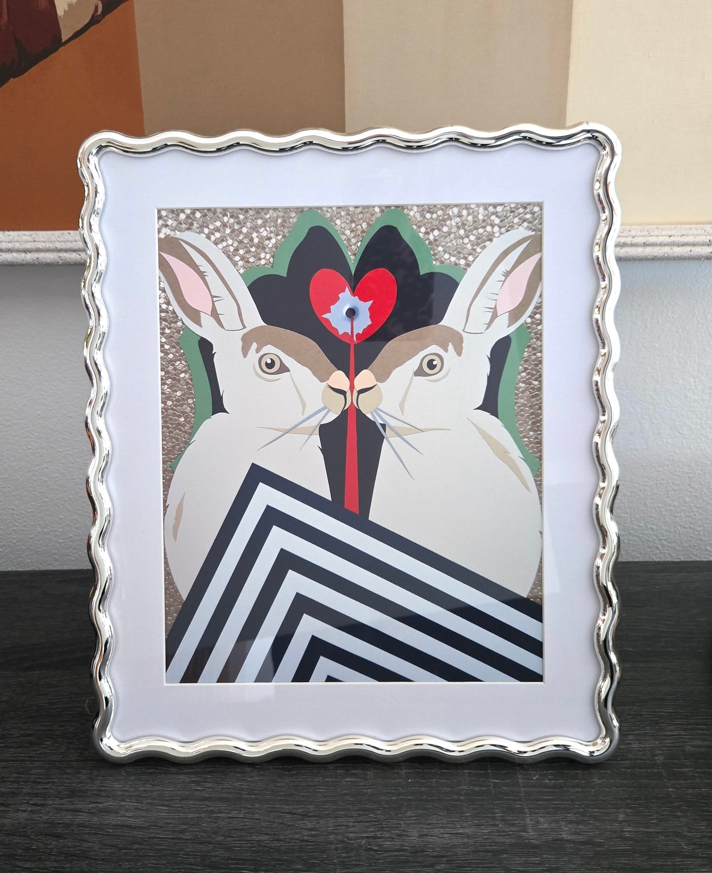 Split Symmetry Framed Print