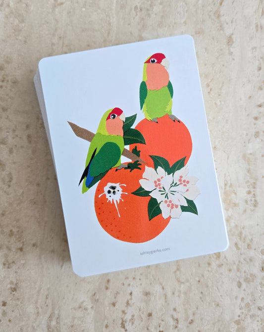 Florida Lovebird Playing Cards