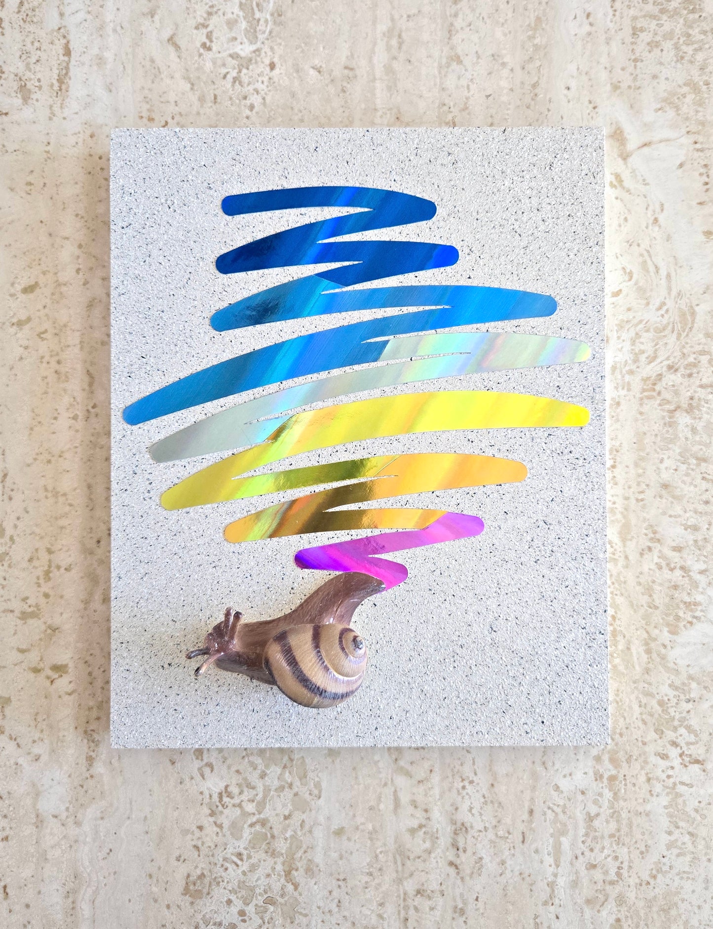 Snail Trail "Scribble" in Blue Rainbow