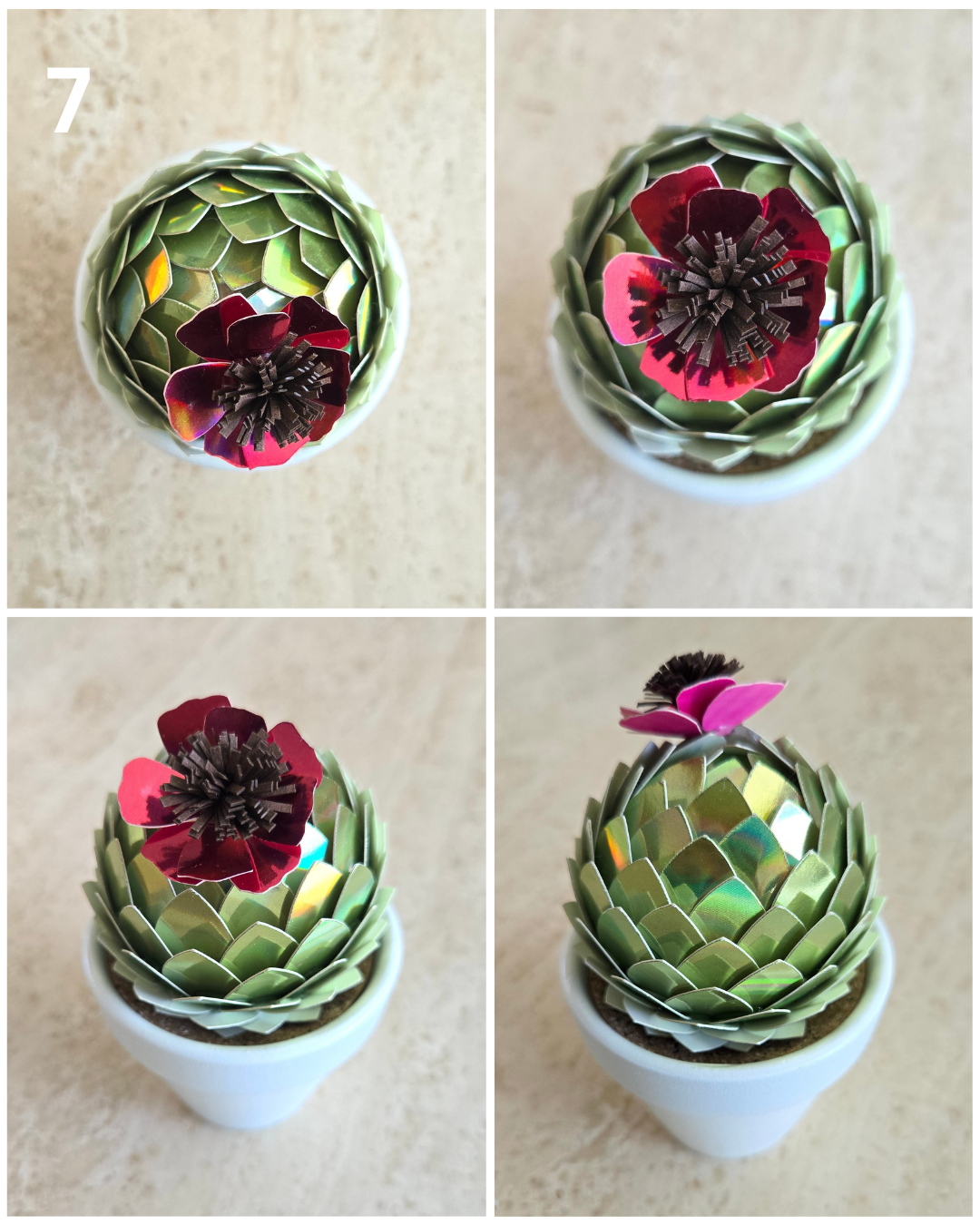 Potted Paper Cacti