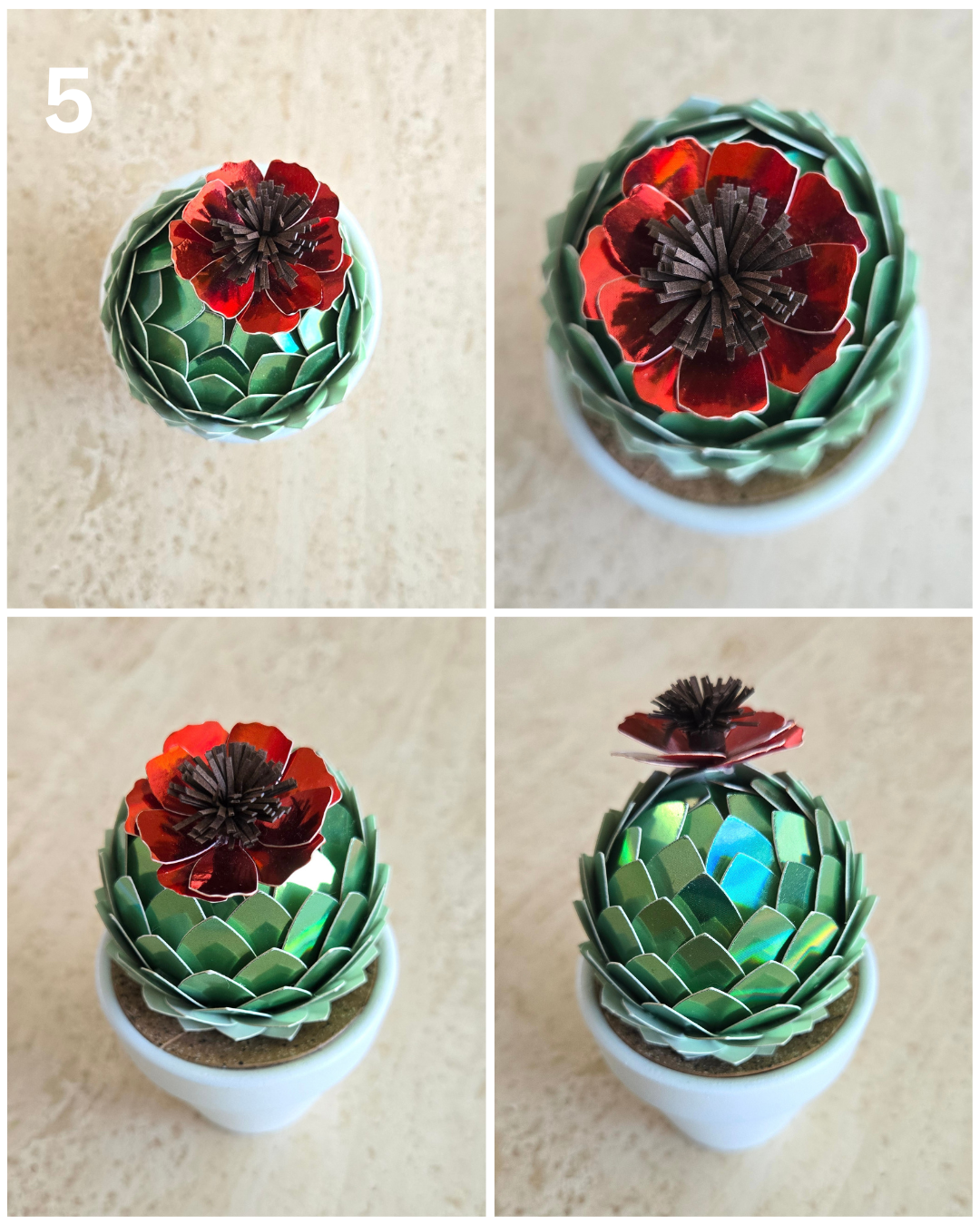 Potted Paper Cacti