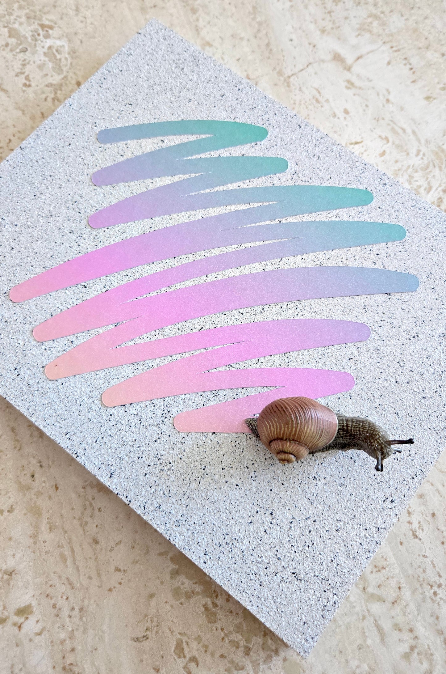 Snail Trail "Scribble" in Pastel Gradient