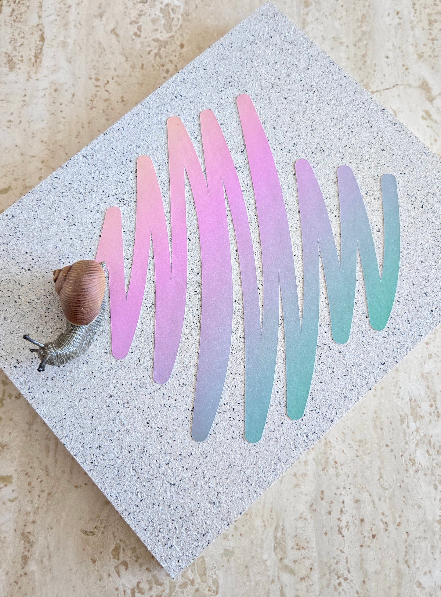 Snail Trail "Scribble" in Pastel Gradient