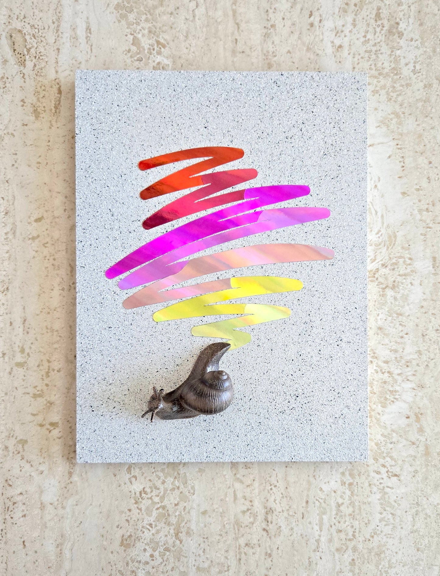 Snail Trail "Scribble" in Red Rainbow