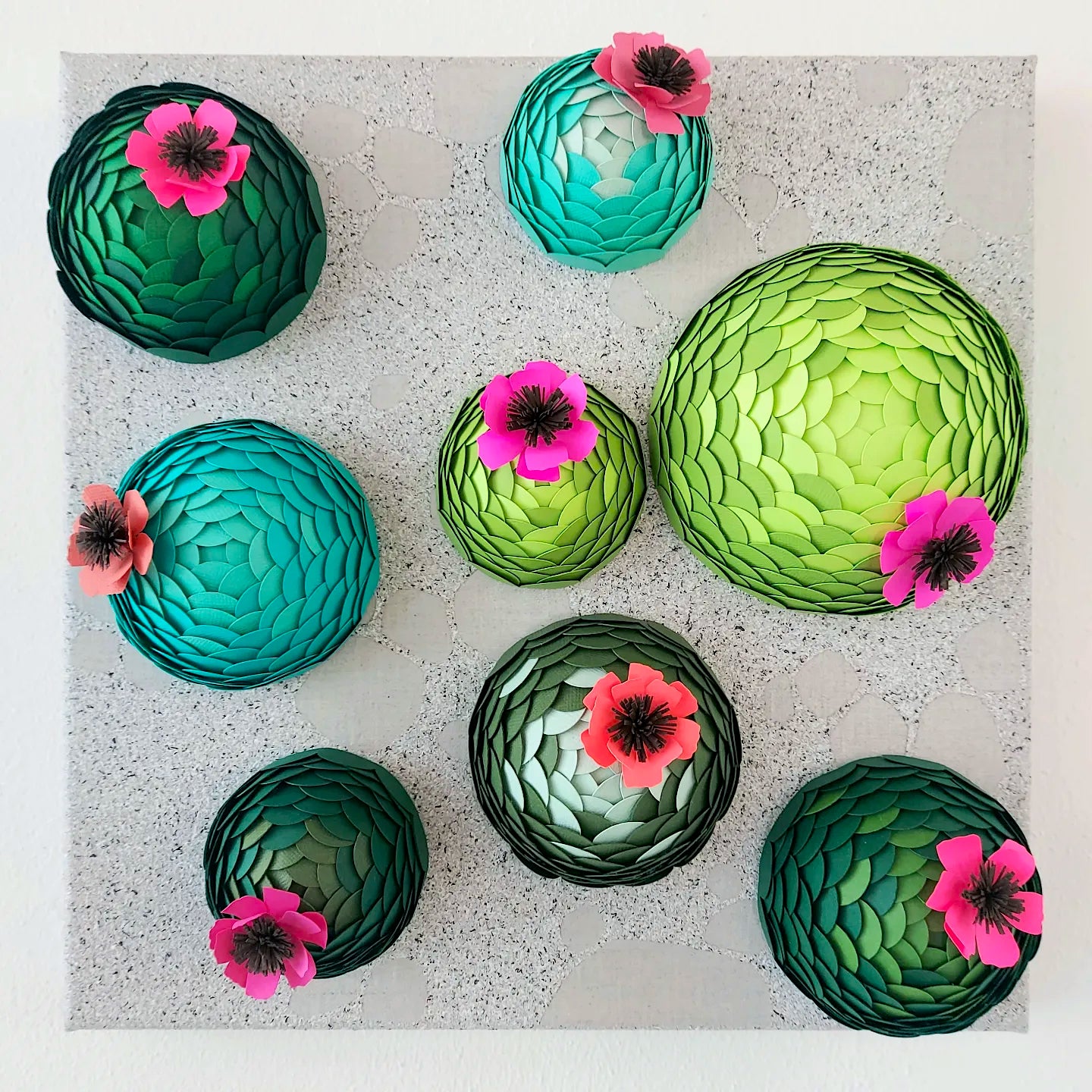 Paper Succulent Garden